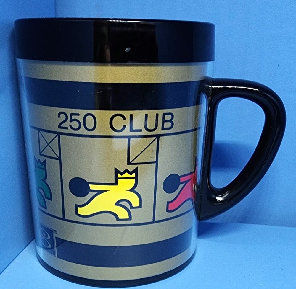 Vintage Brunswick 250 Club Trophy Mug Thermo Serv 10oz Coffee Cup West Bend